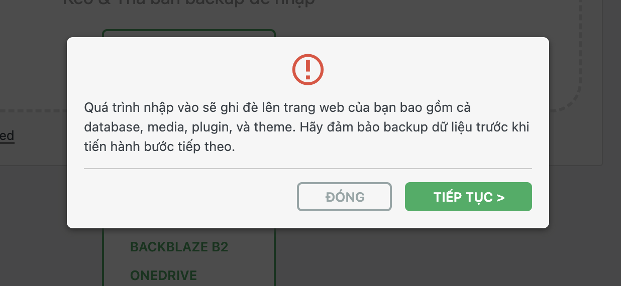 Hướng dẫn cài Demo Theme với file .wpress 6 Anh man hinh 2024 01 07 luc 22.29.22